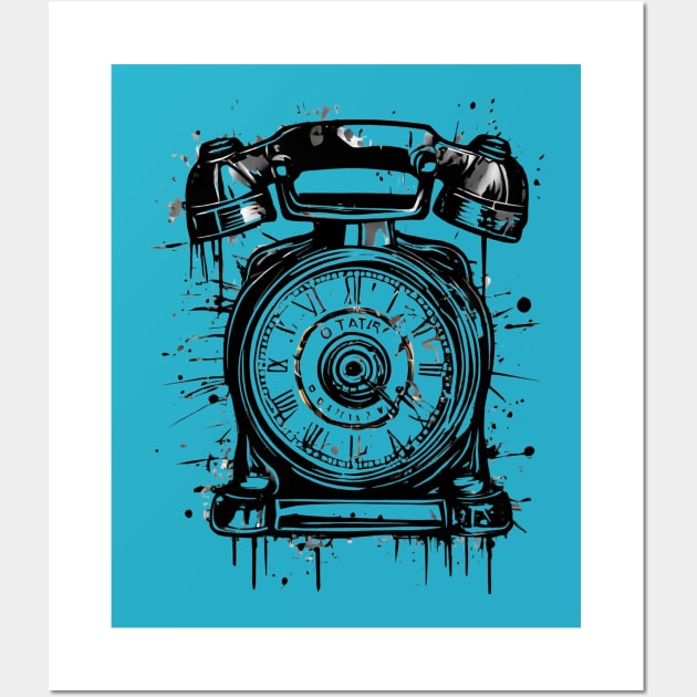 Rotary-phone Wall Art by Jhontee